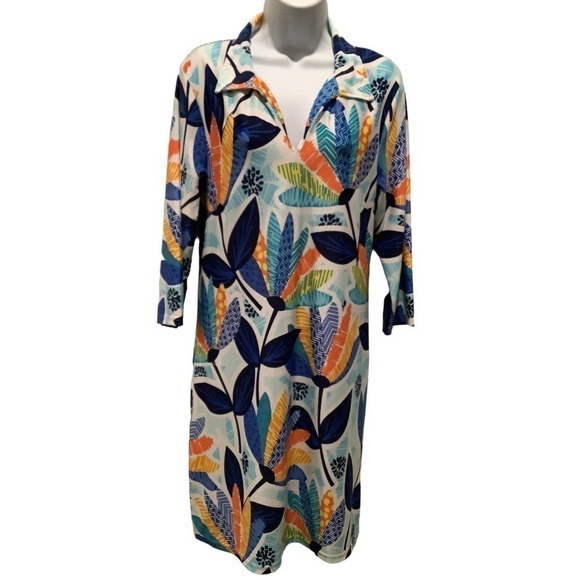 Buckhead Betties Tropical Lei’d Back Jada Dress M NWT - Picture 1 of 6